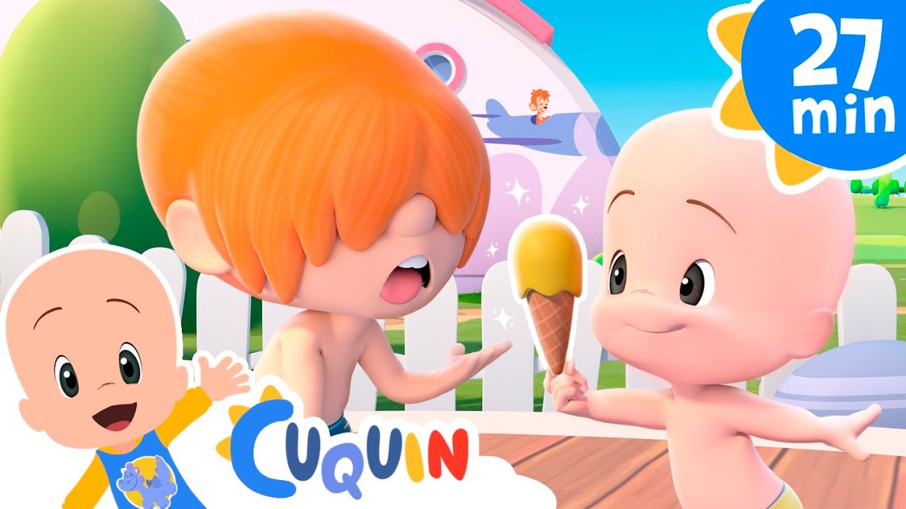 Rainbow ice cream | Cleo & Cuquin: Educational videos