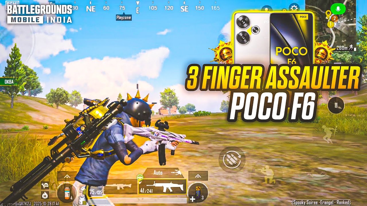 3 Finger Assaulter in Poco F6 🔥 Bgmi 90 Fps Test Fastest 3 Finger Player 🔱 BGMI/PUBG Gameplay 
