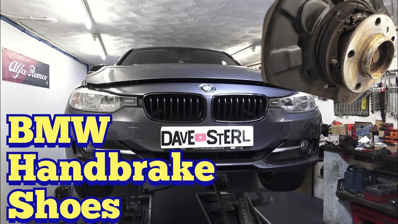 Замена колодок ручного тормоза BMW 3 серии F30