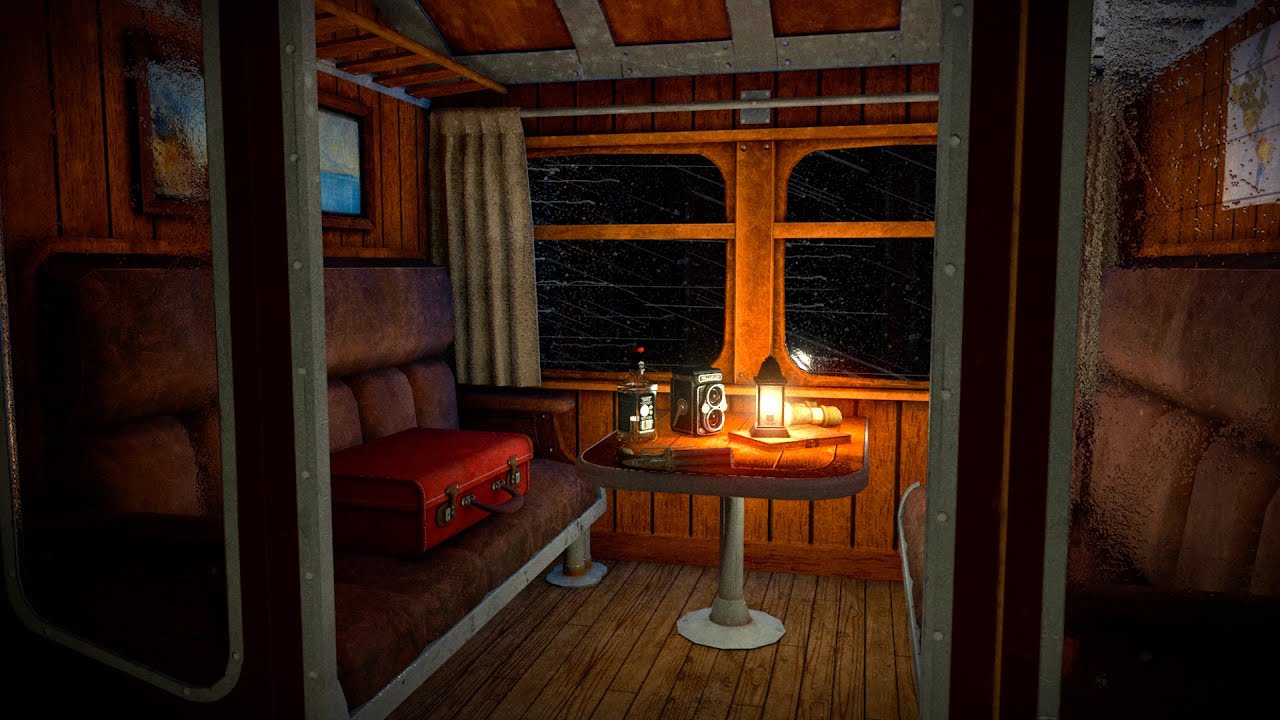 Monster Apocalypse | Escape Train Ambience | Rain Sounds | ASMR