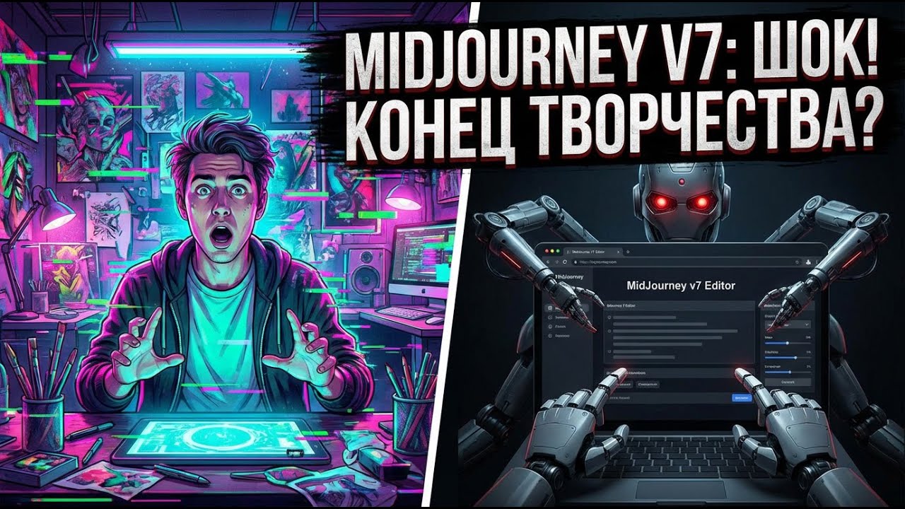 MidJourney v7: Редактор, который пугает. Полный контроль или конец творчества?