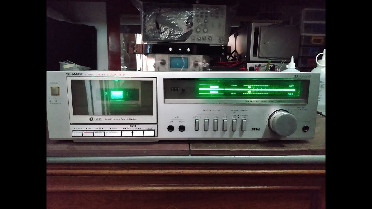Consertos Vintage 007 - Sharp tape-deck RT-31 - parte 01 - #0123