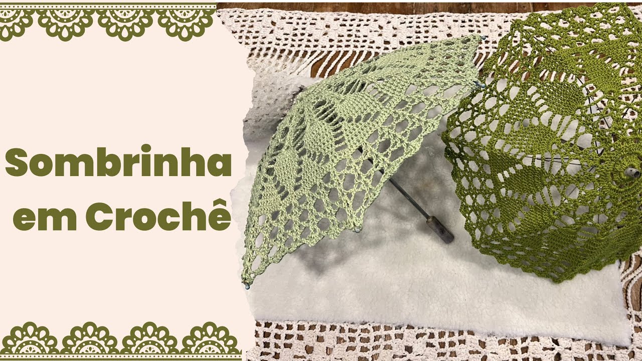 Receita Completa Sombrinha de Crochê
