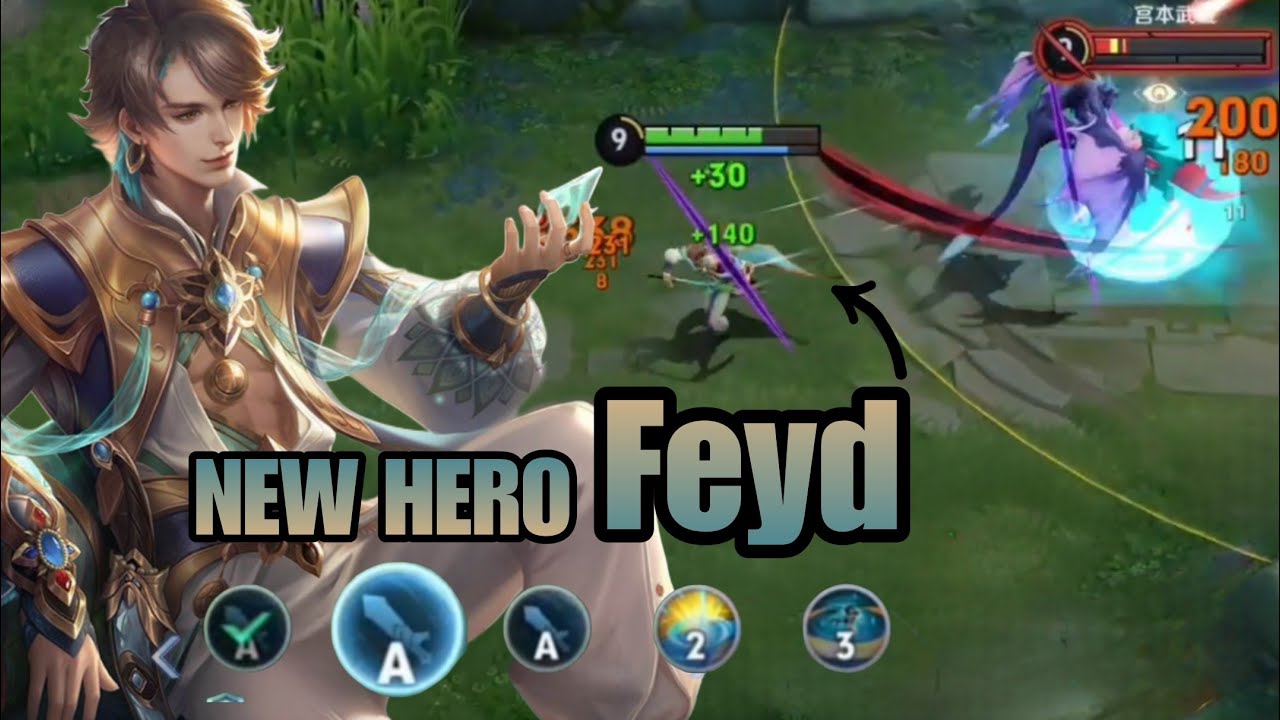 NEW HERO FEYD COMBO & GAMEPLAY | Honor of Kings