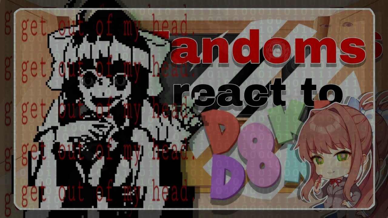•|| 📖 ||• Fandoms react to Monika {• 13+ || 🇧🇷//🇺🇲 || no Ships •} •|| 📖 ||•