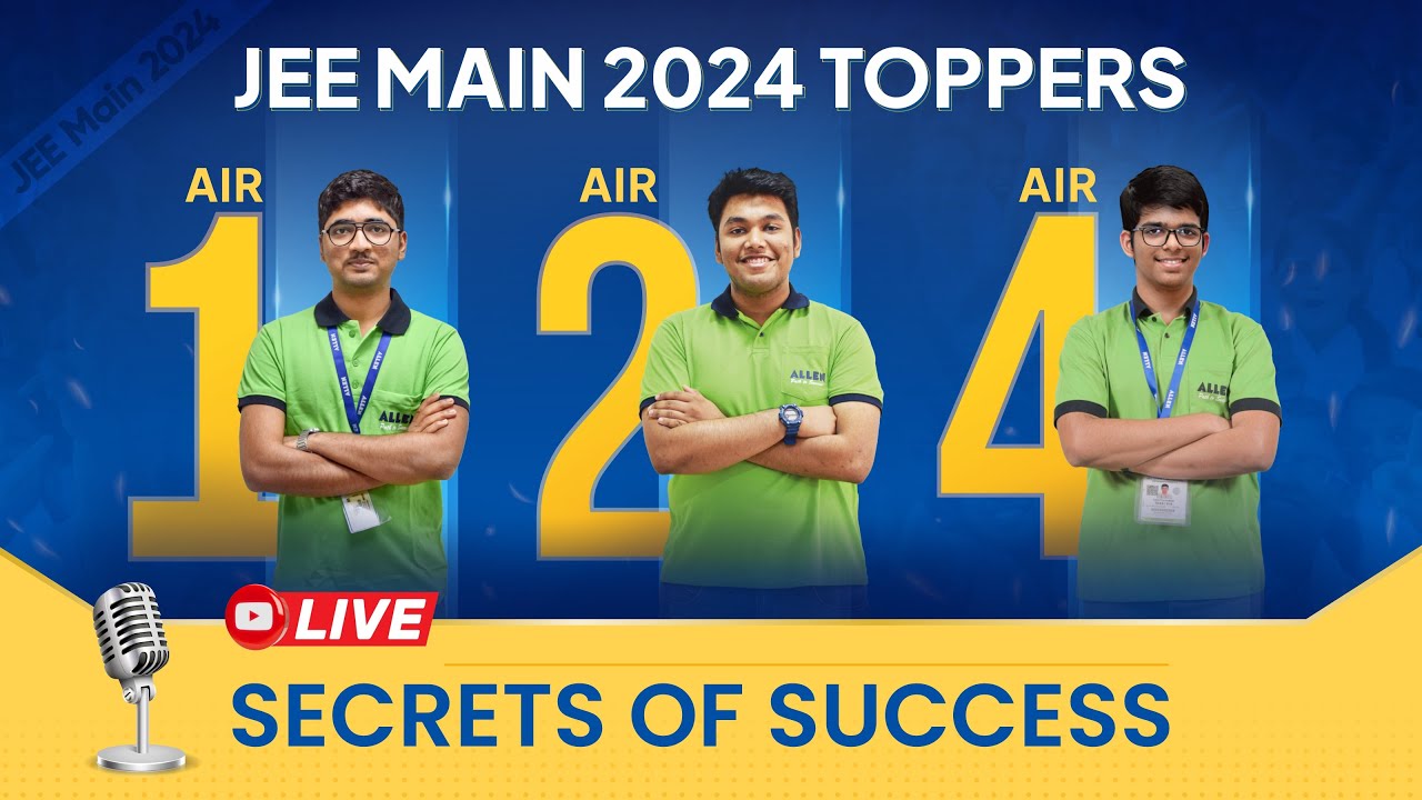 JEE Main Result  2024 | Meet the Toppers AIR 1, 2 & 4 | Exclusive Interview  | ALLEN