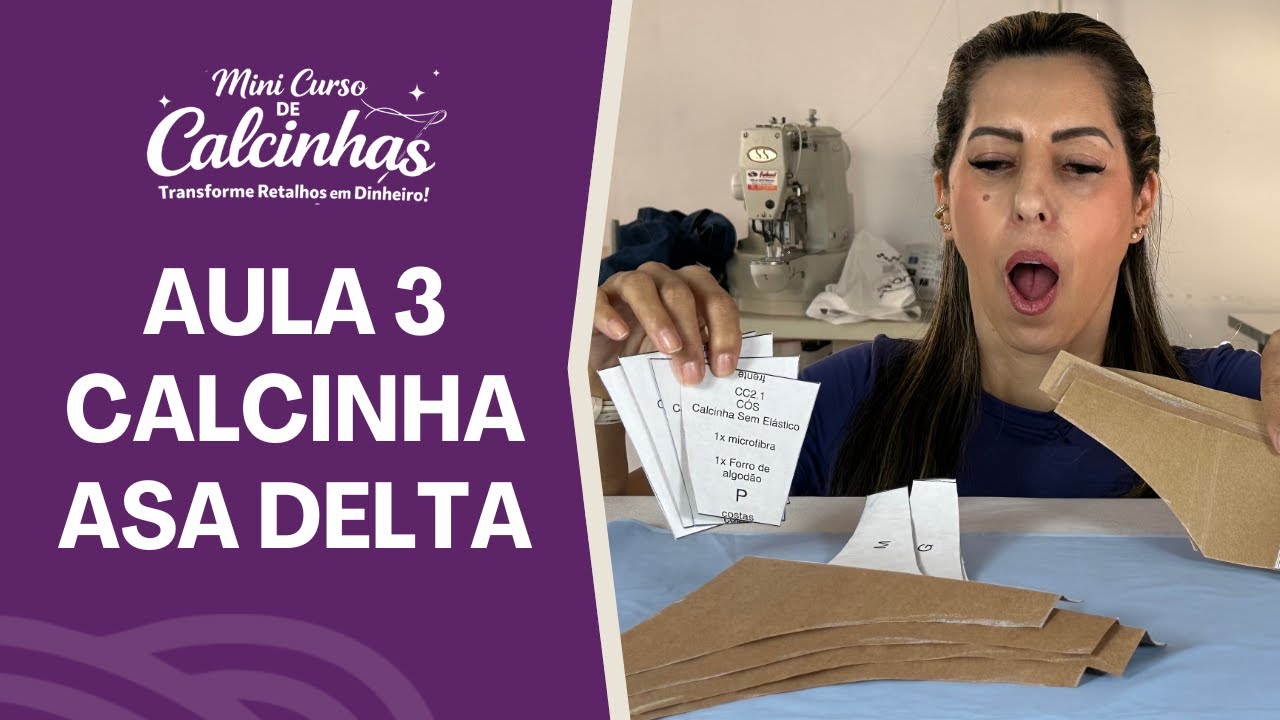 AULA 3 - Calcinha Asa Delta - MINI CURSO DE CALCINHAS