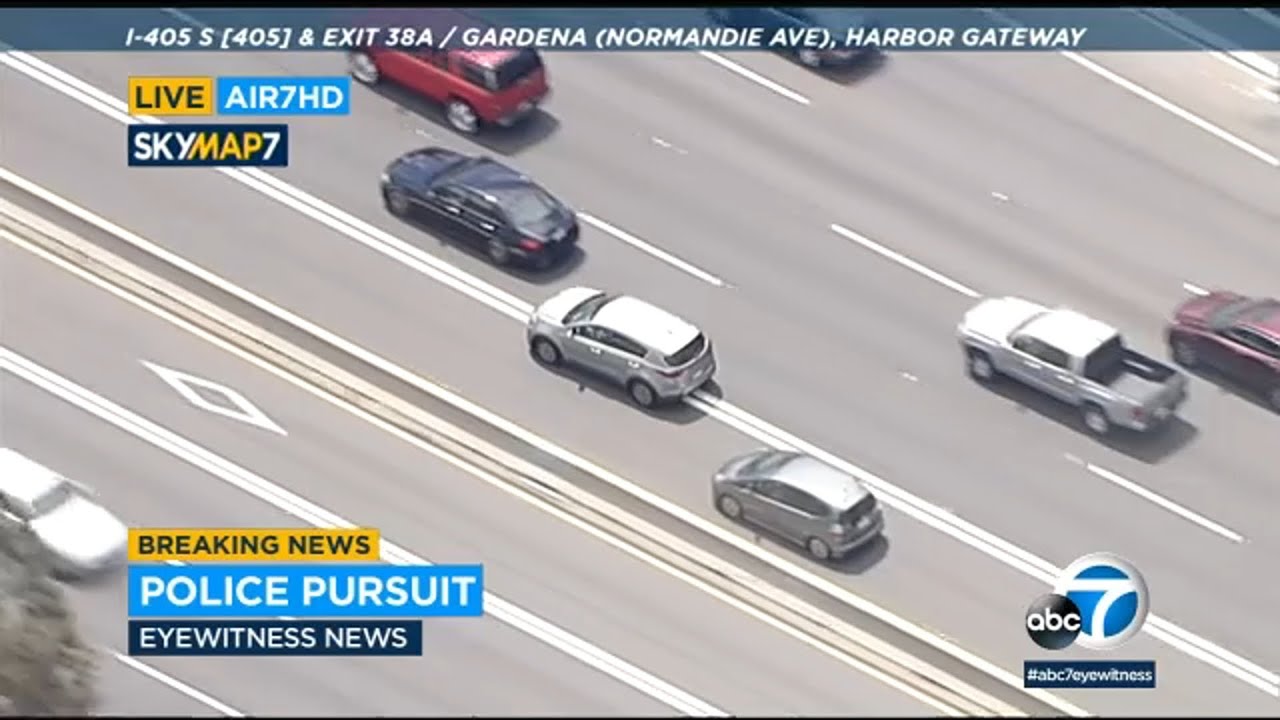 Chase suspect in stolen car leads CHP on wild, high-speed pursuit through South Bay area l ABC7