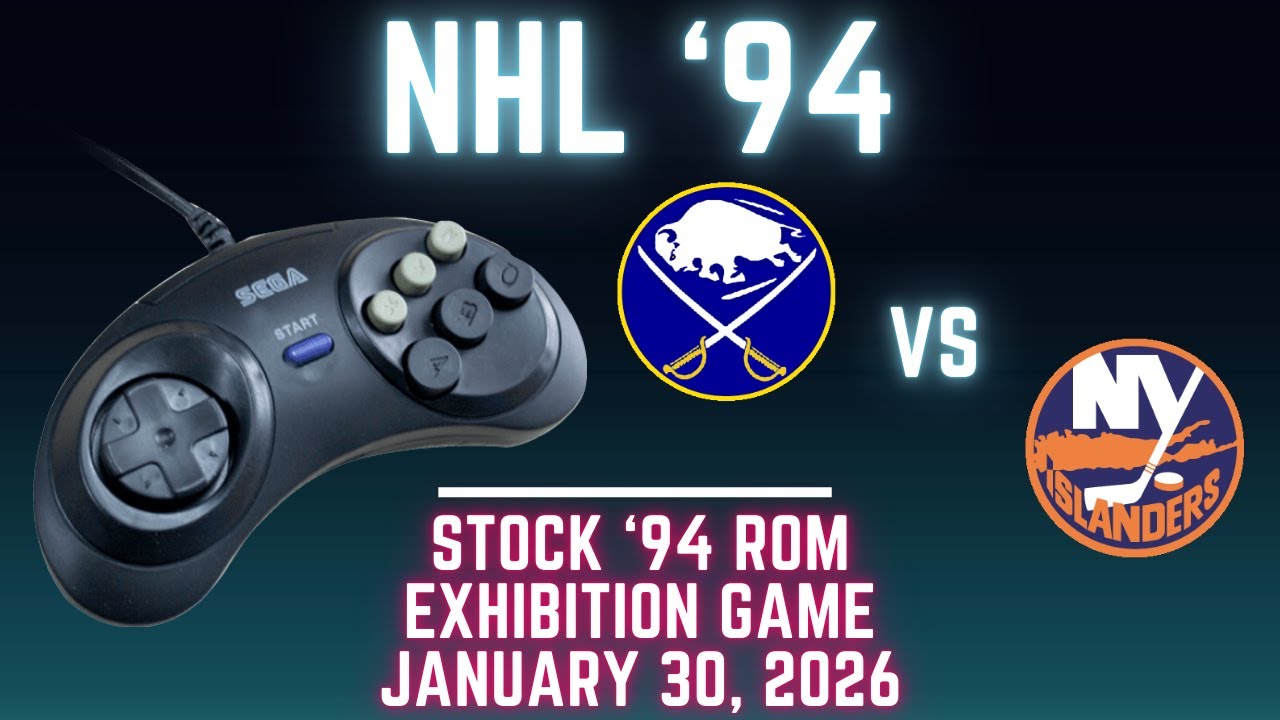 NHL '94: Sabres (Ted_HitchCoCk) at Islanders (Len) {Genesis} - Exhibition 190