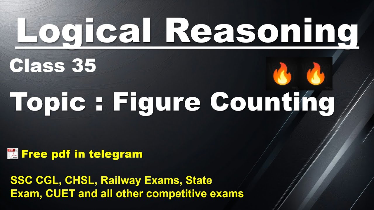Figure Counting || SSC CGL/CHSL, Railway NTPC Exam, UGC NET || Abhishek Sachan Sir || Reasoning