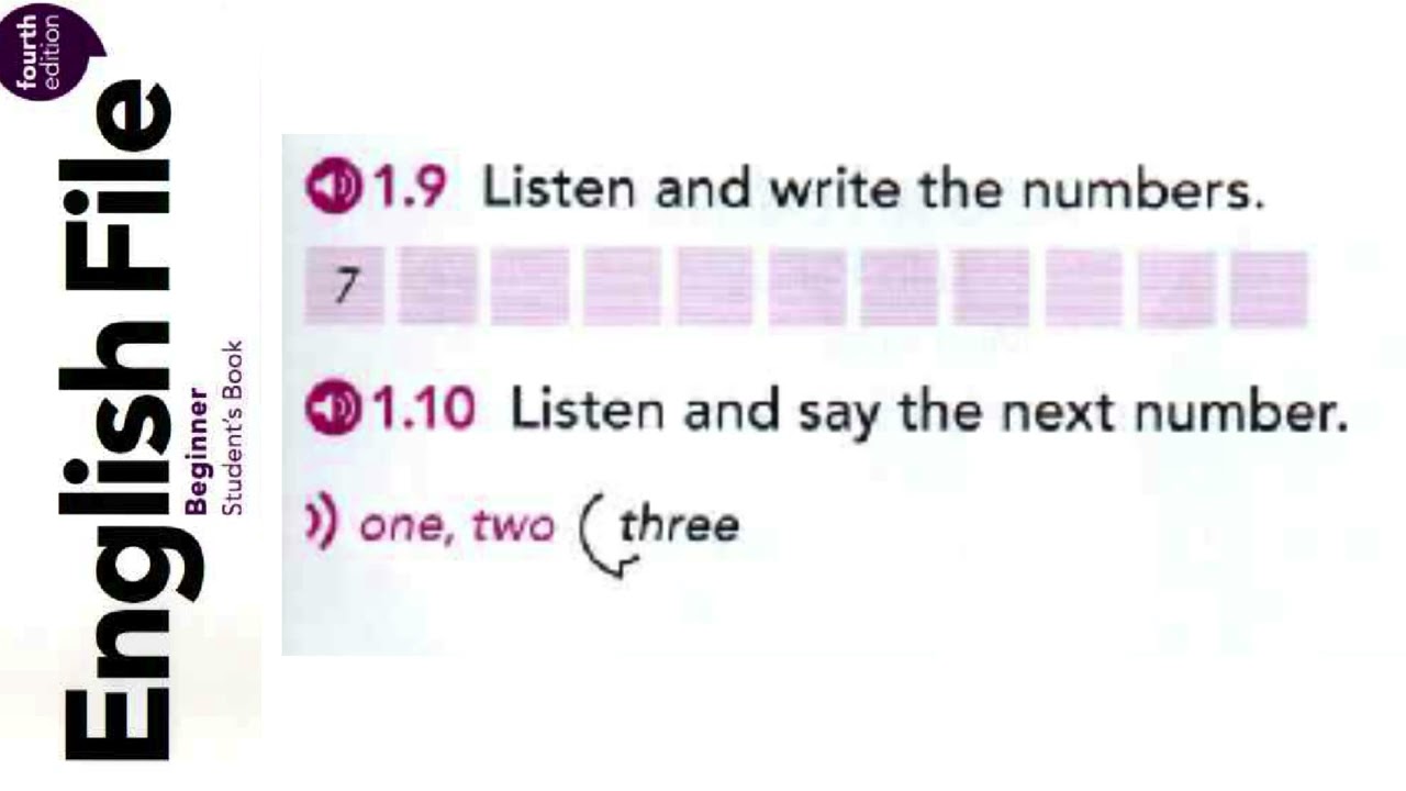English File beginner 4th edition SB_1.10