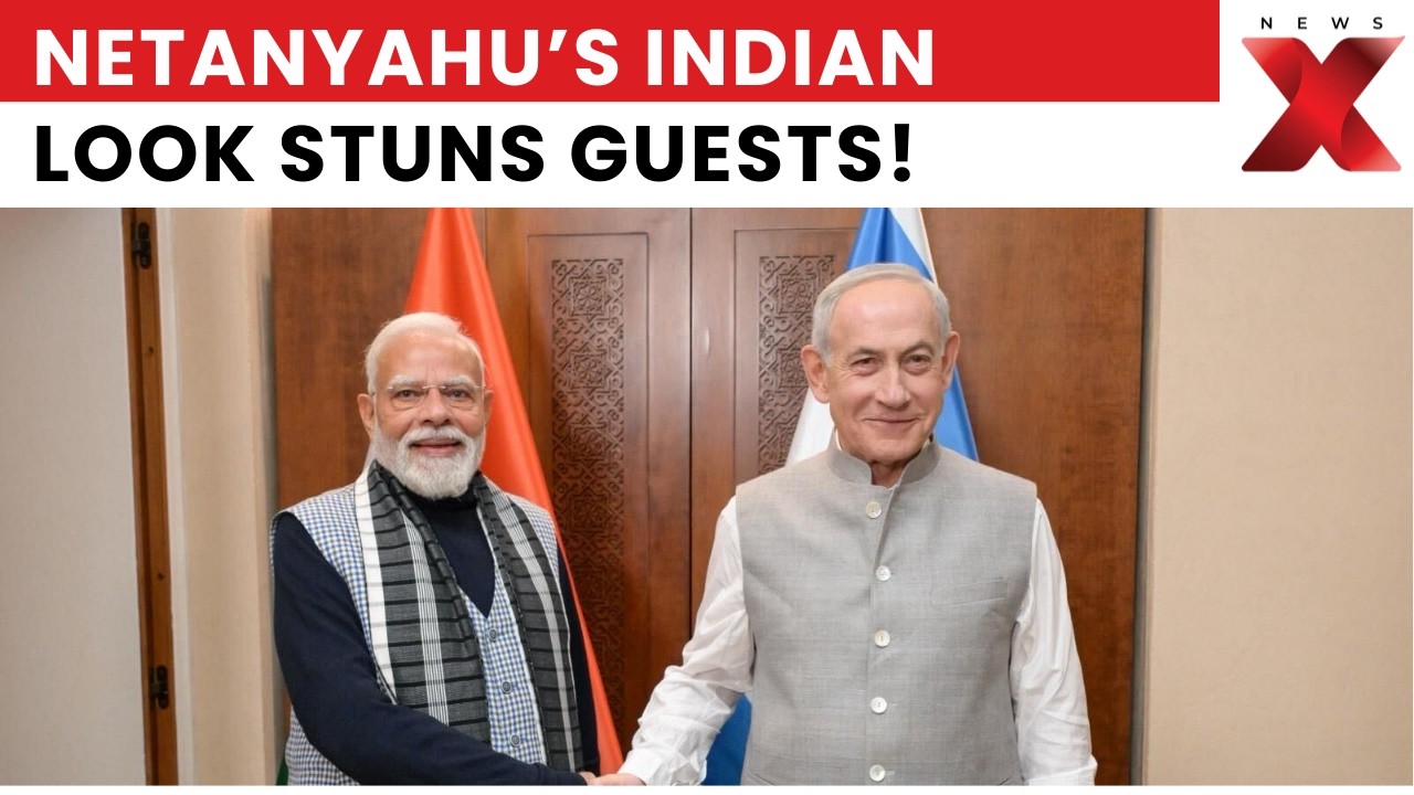 Netanyahu Wears Traditional Indian Dress Ahead Of Dinner With PM Modi | NewsX