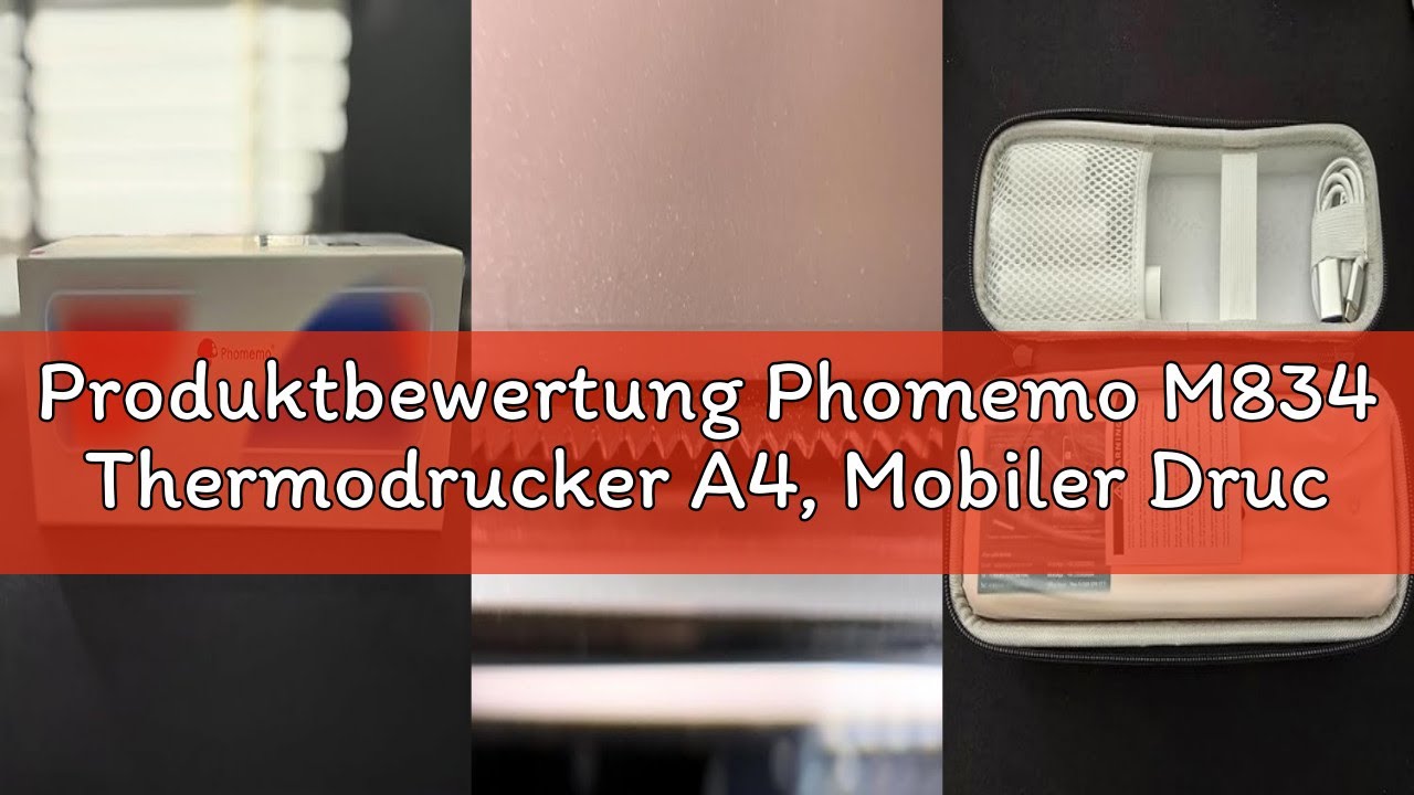 Produktbewertung Phomemo M834 Thermodrucker A4, Mobiler Drucker A4 für Unterwegs, Büro, Schule, Zuha