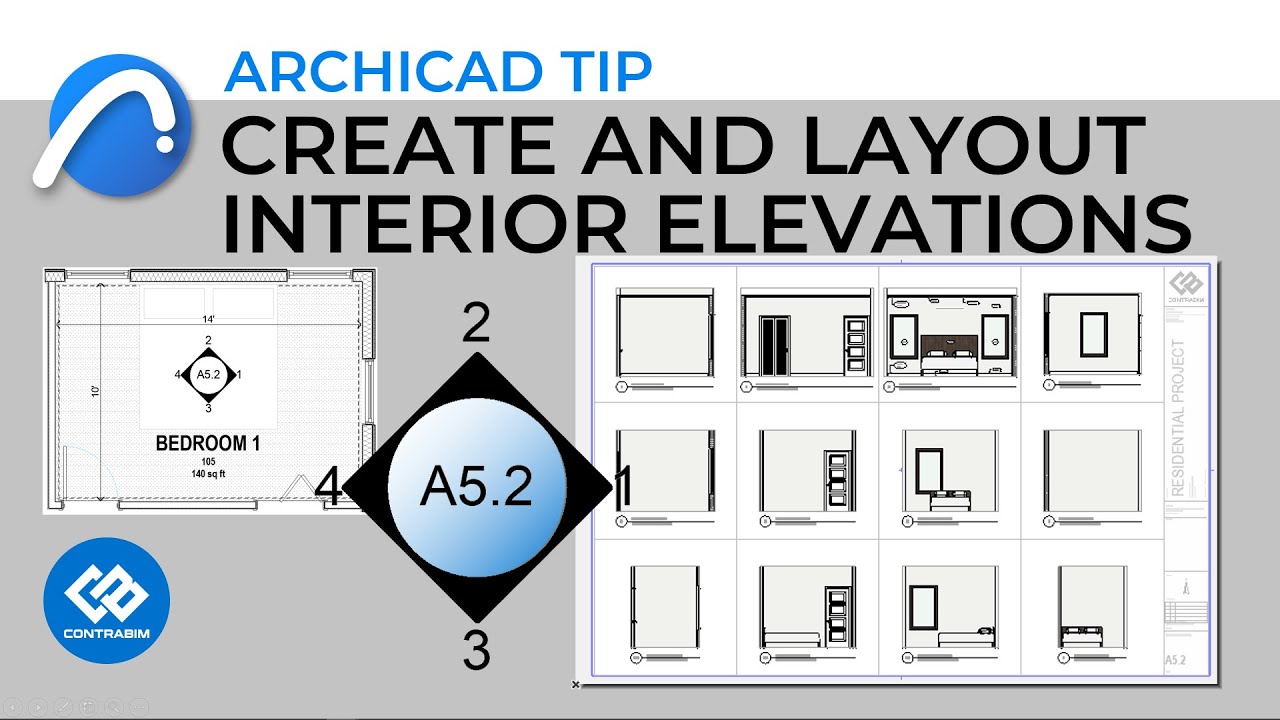 How to Automatically Name and Place Interior Elevations on Layouts in Archicad!