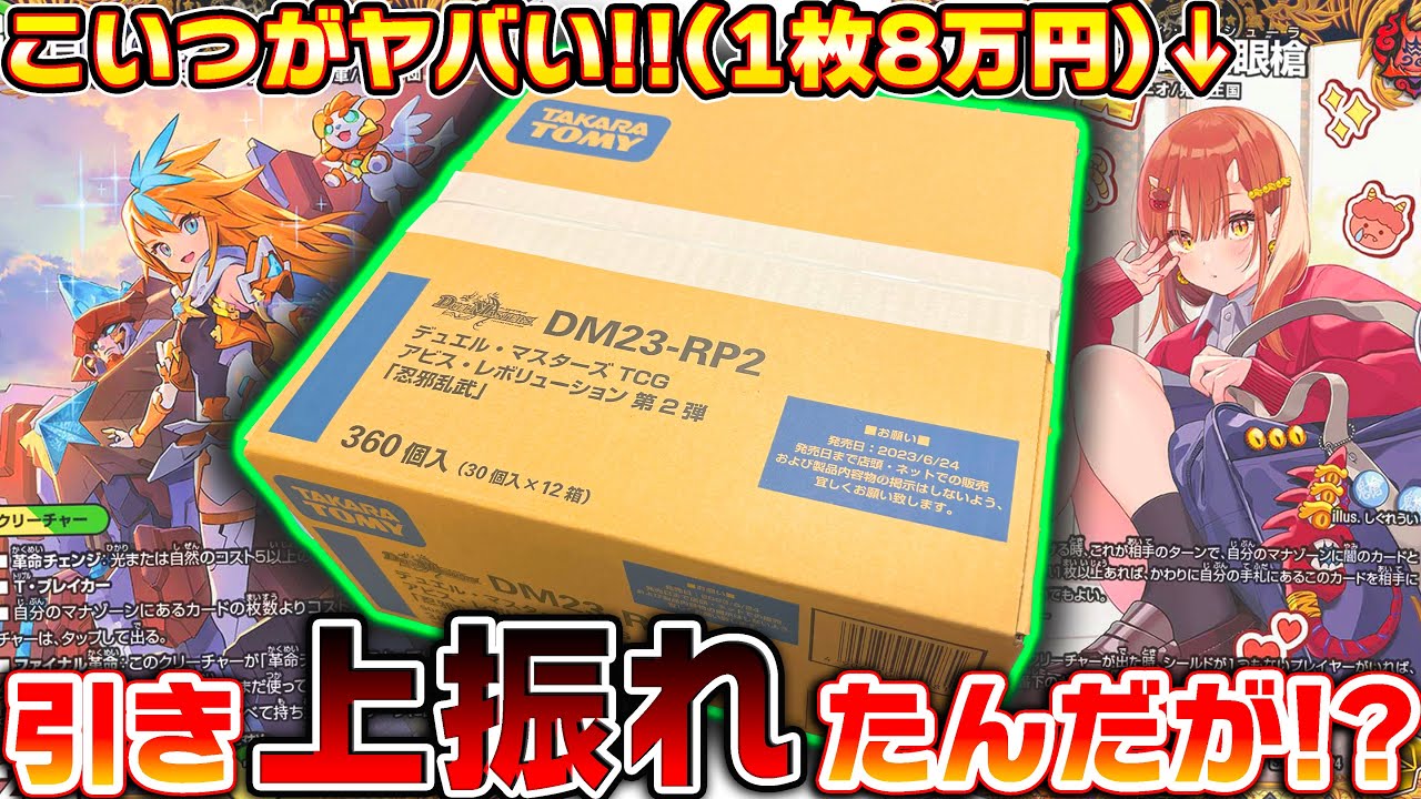 通常弾限定金トレがヤバい!!『忍者乱武』を1カートン(12BOX)開封したらあのカードが大量に出て上振れたんだが!?【デュエマ】