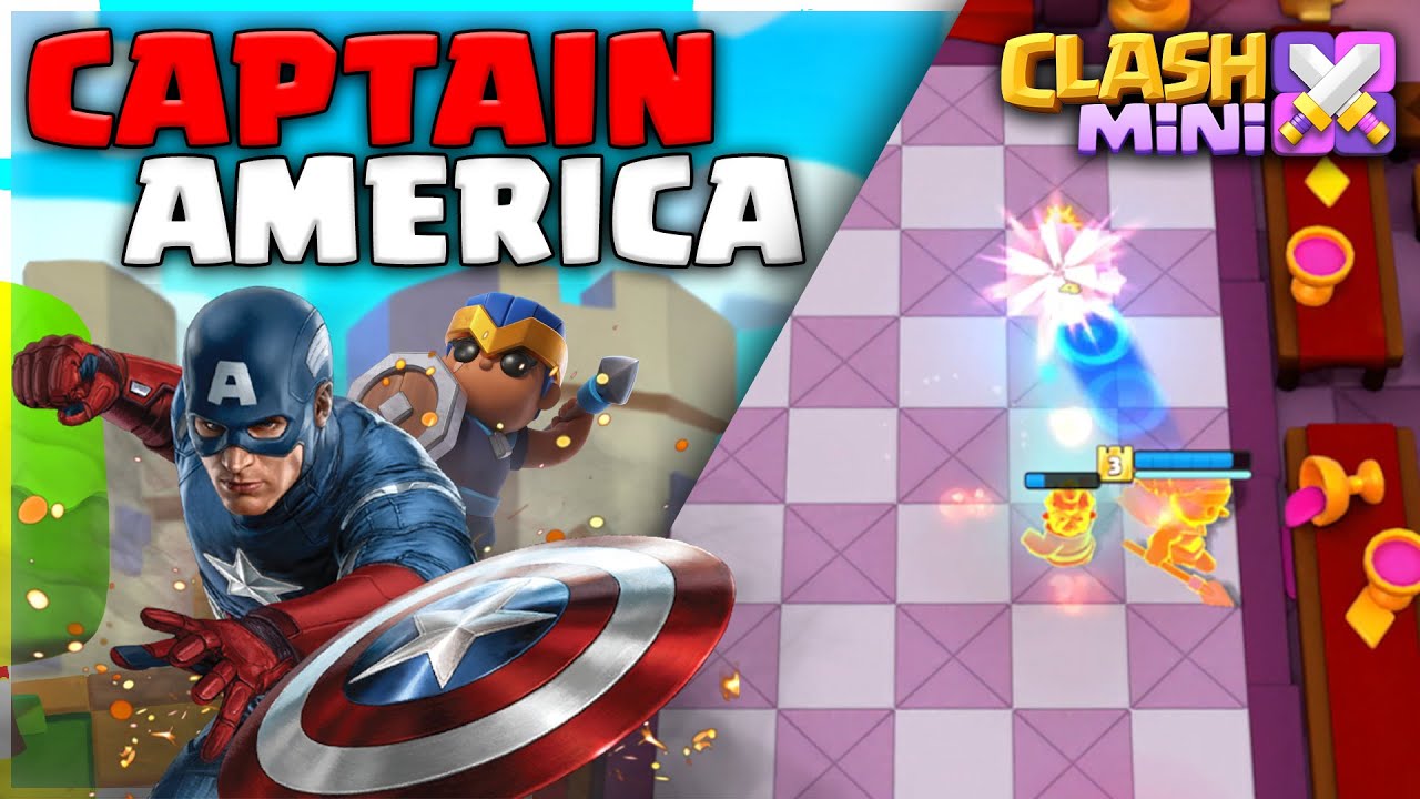 Captain America Strategy in Clash Mini with Royal Champion!