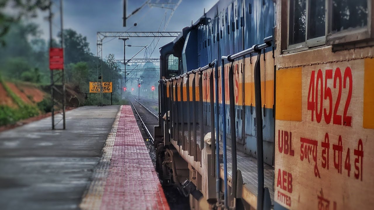 Ride behind EMD WDP4D diesel locomotive!