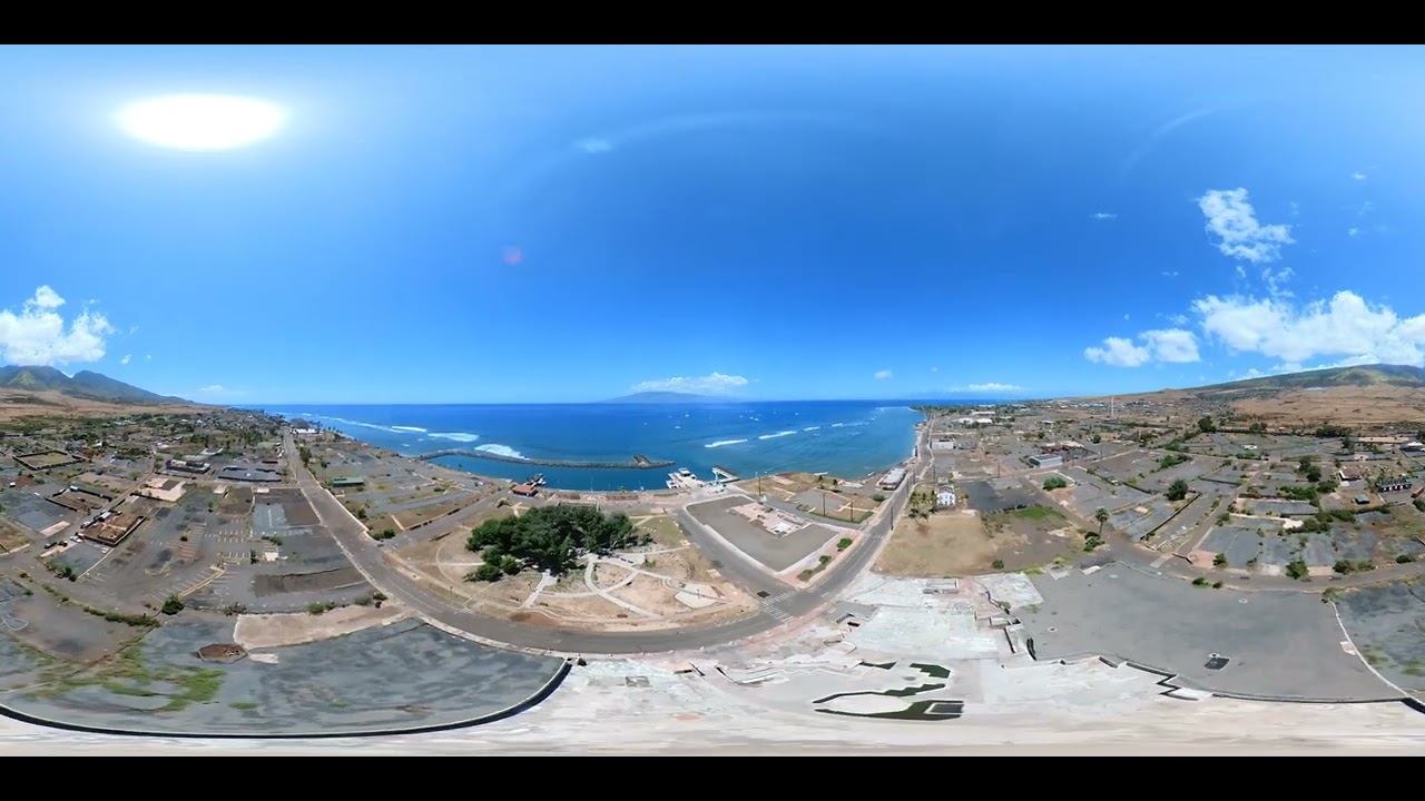 Spherography Drone: Lahaina Fire Devastation Aftermath (Flattened)