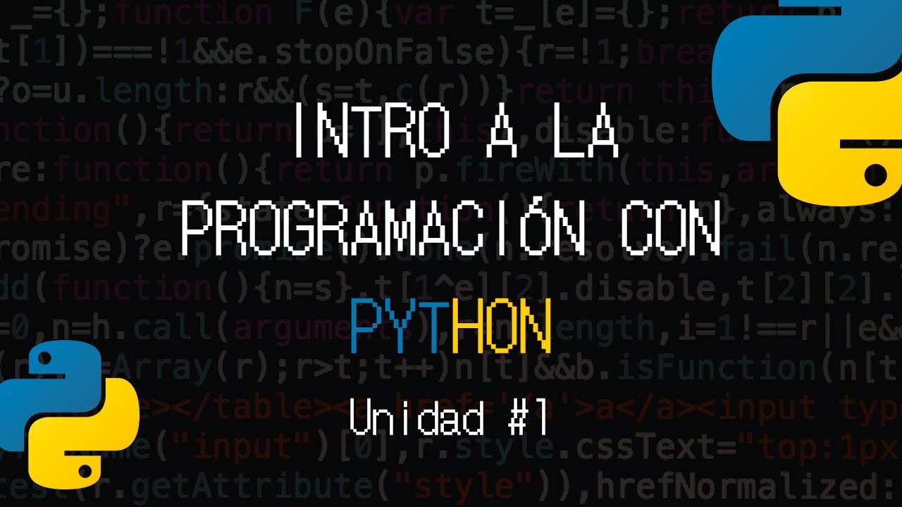 Introducción a la programación con Python #1