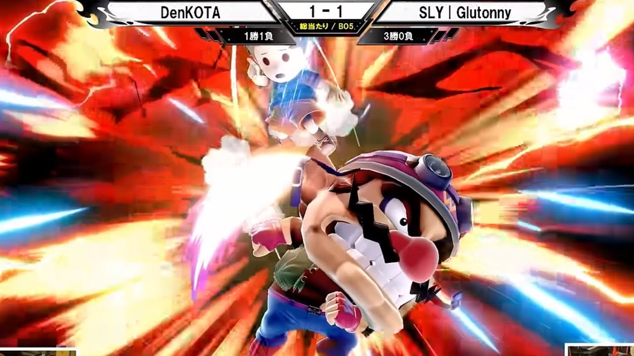 でんこた(リュカ) VS  Glutonny(ワリオ) フリー対戦         DenKOTA(Lucas) VS  Glutonny(Wario)  Friendlies