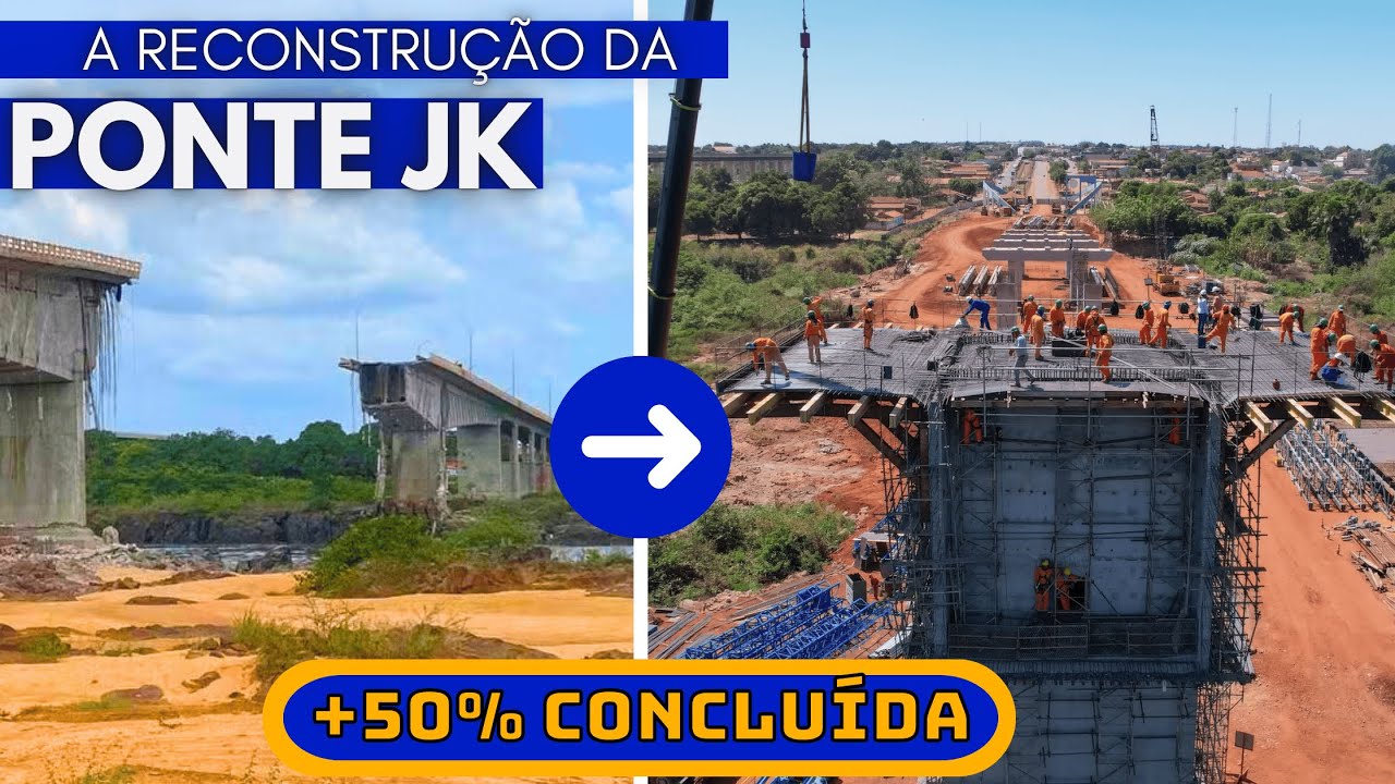 A RECONSTRUÇÃO da PONTE JK | Uma das Ligações MAIS IMPORTANTES entre a Região Norte e Nordeste