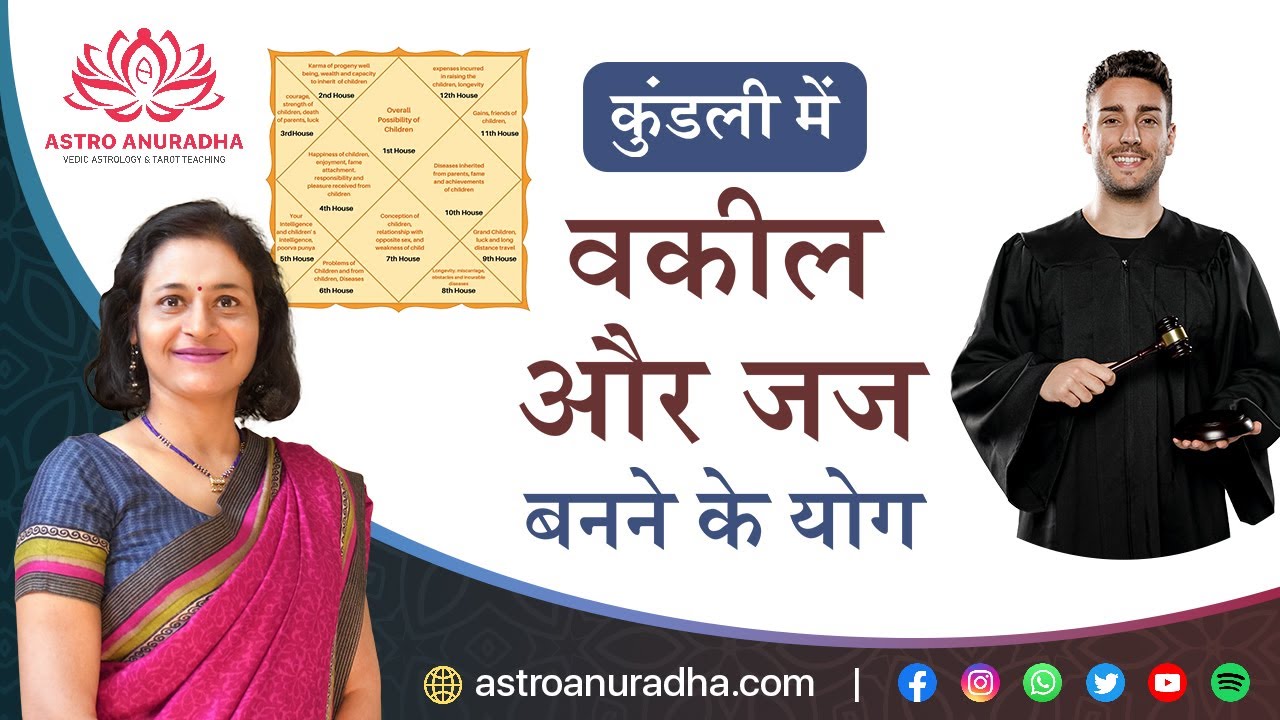 कुंडली में वकील और जज बनने के योग | Lawyer career | वकील और जज बनने के योग | जज योग | lawyer yog