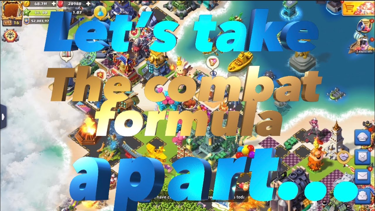 TOPWAR: Let’s BREAK the COMBAT FORMULA apart. Please WATCH TILL THE END & Pay Attention