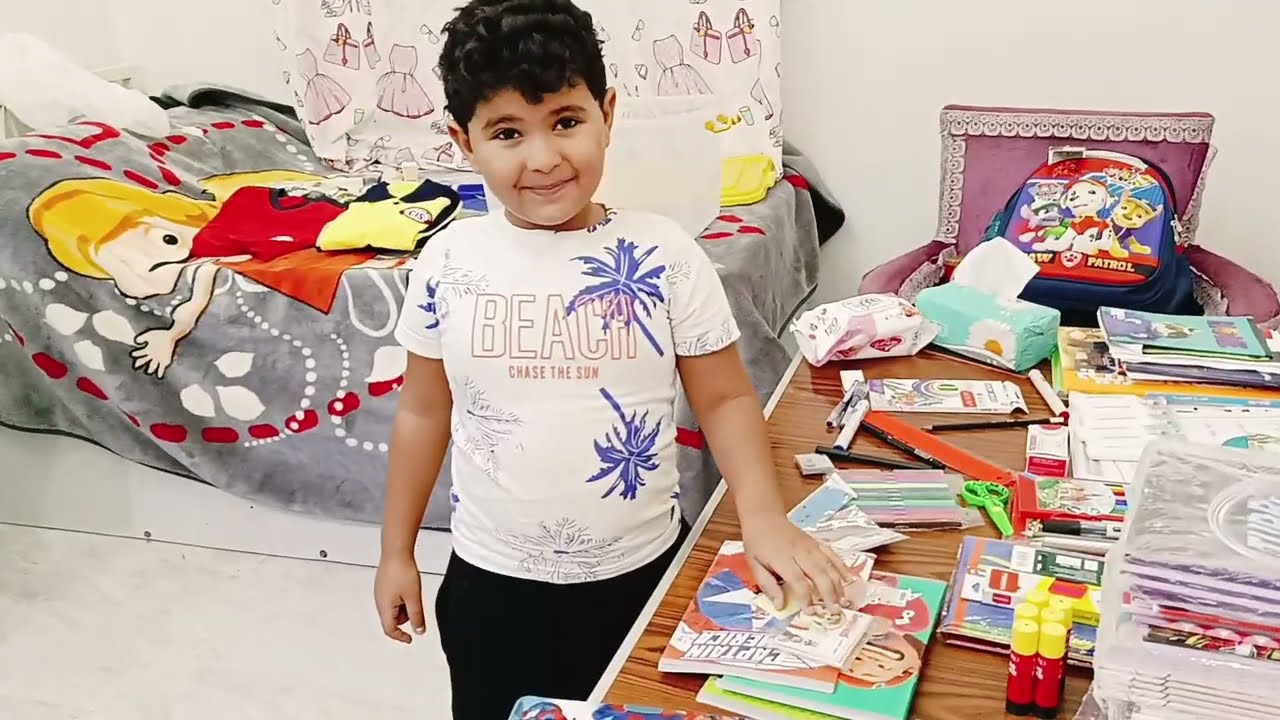 تجهيزات اول يوم مدرسه ❤️ الايام بتجرى بسرعه والمسئوليه بتزيد😞