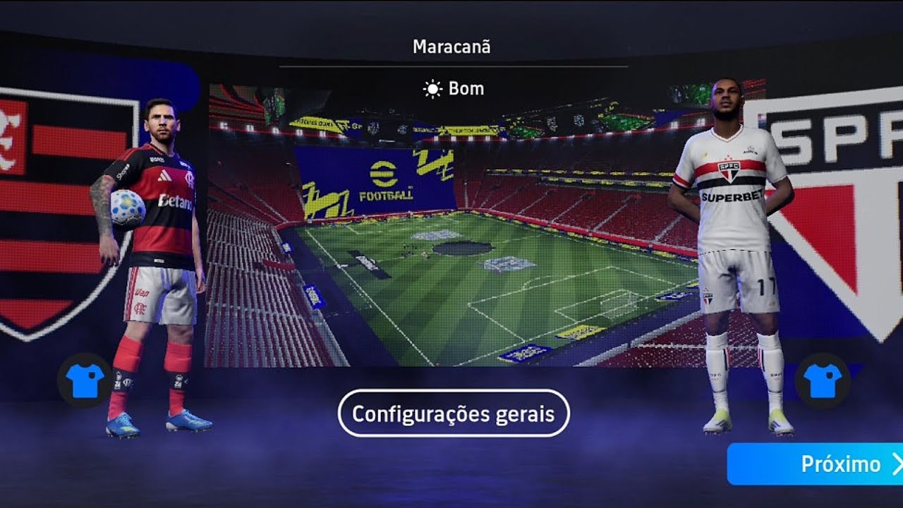 Flamengo e São Paulo - rodada 25 do brasileirão - E-Football 26!