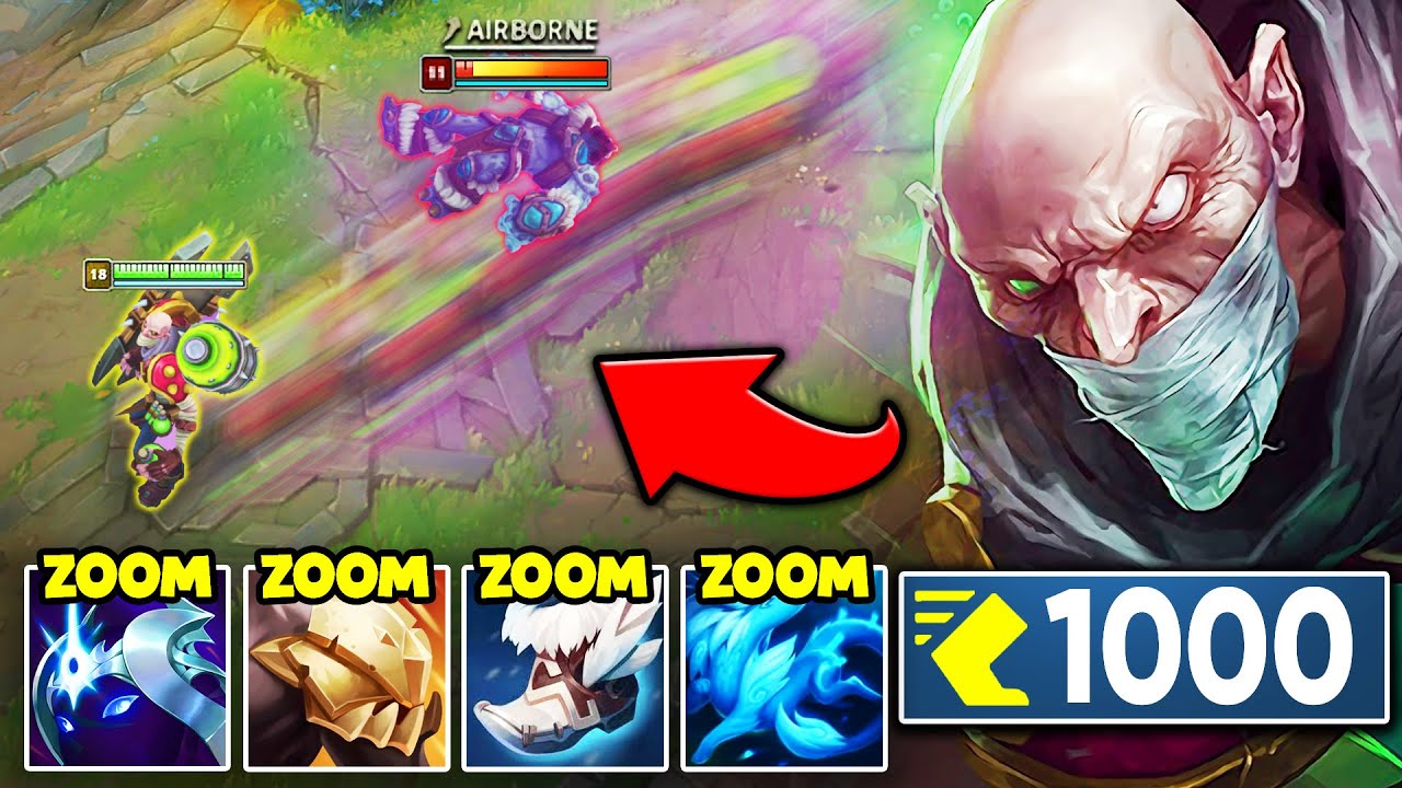 Singed, but I Stack Move Speed items and run around Ganking (JUNGLE SINGED IS OP)