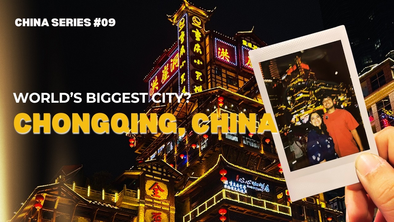 Chongqing, China: Day 1 in World's Largest City 🇨🇳 | Exploring Hongya Cave & River Cruise