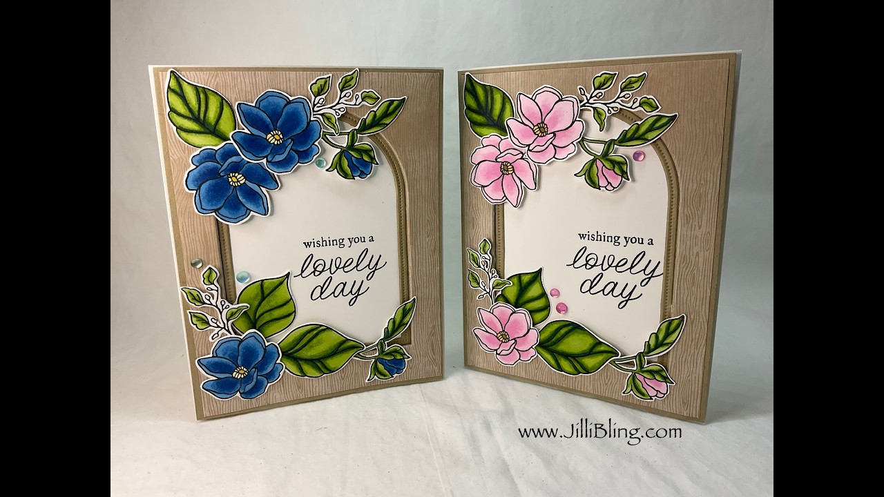 Simply Beautiful Avid Stampers - Bright Blue/Pink Flowers Card - 3 of 3