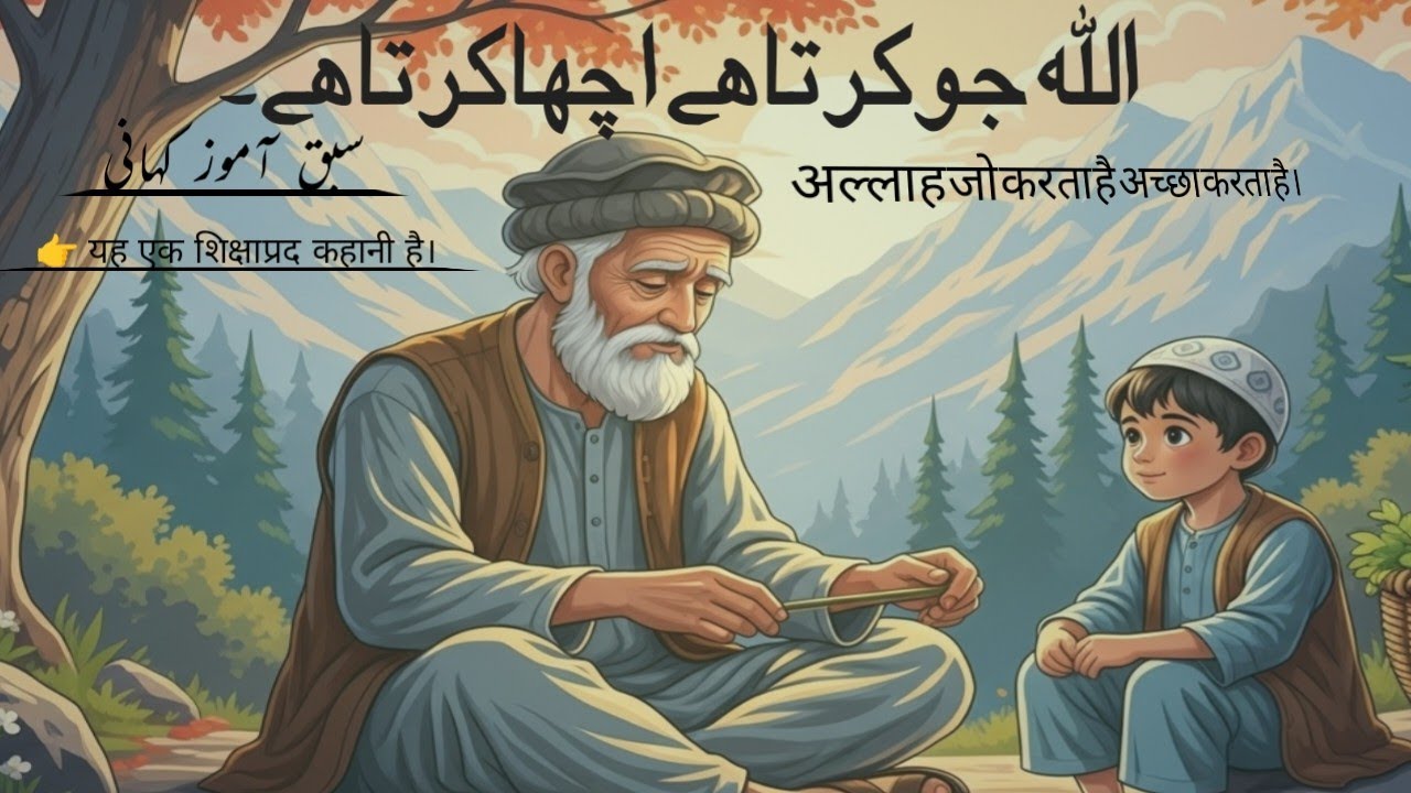Allah jo karta hai accha karta hai.👉 अल्लाह जो करता है अच्छा करता है। Urdu Hindi moral story