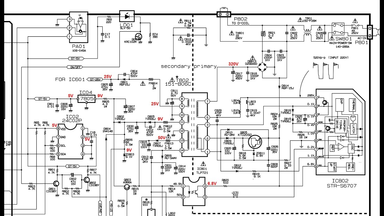 LG CRT COLOR TV CIRCUIT DIAGRAM EXPLANATION