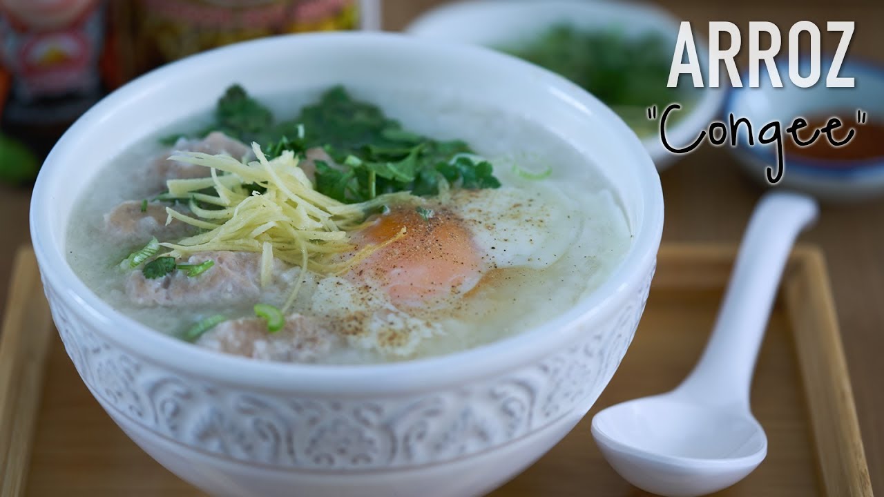 Como hacer Arroz Congee o Gachas de arroz estilo Thai para el frío