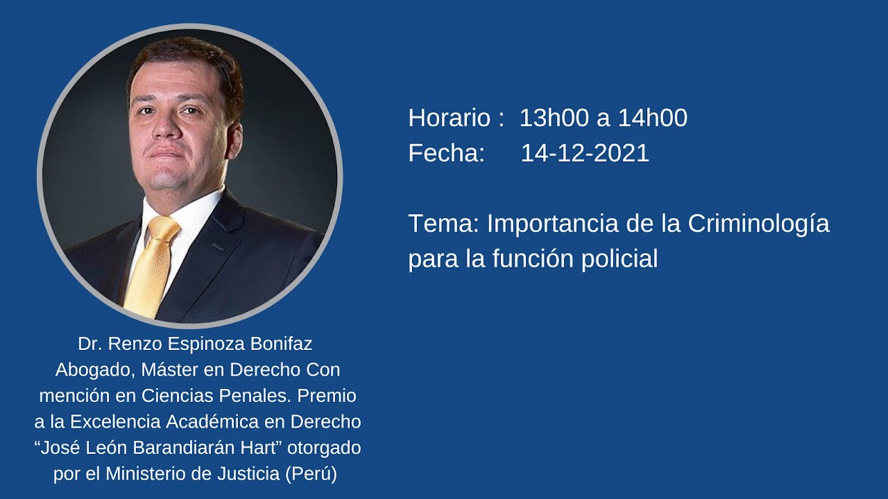 Importancia de la Criminología para la función policial