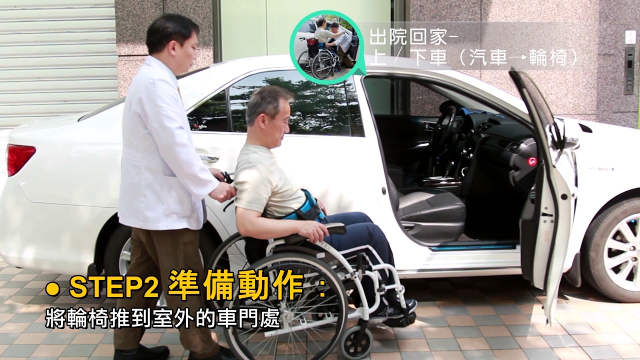 1 1上／下車（汽車→輪椅）