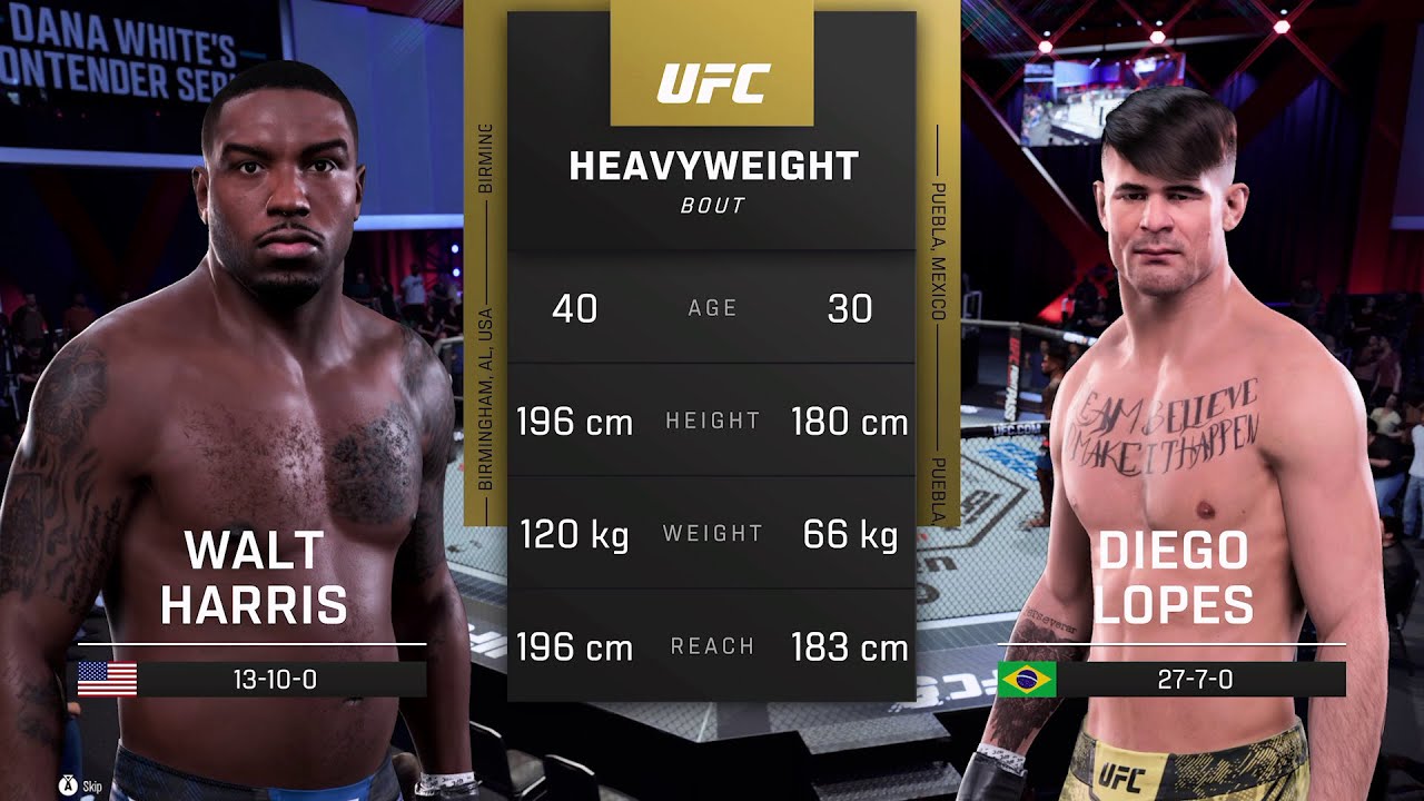 WALT HARRIS v DIEGO LOPES / Men's Openweight Tournament Last 256 / UFC 3