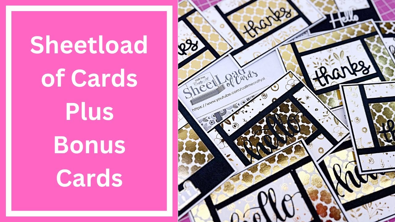 May 2024 SheetLoad of Cards Plus Bonus Scrap Cards