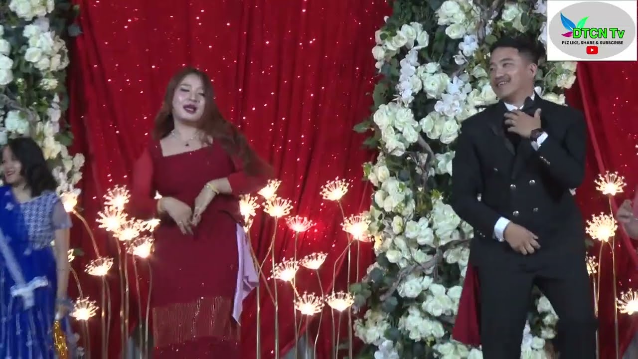 ''Bride and groom, Sang & Joi, in their special dance''