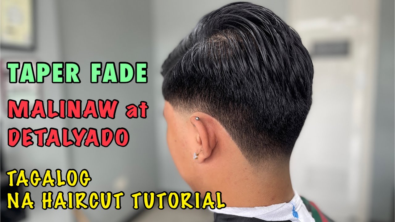 Taper Fade /w Sidepart | Clear and Detailed Tagalog Haircut Tutorial