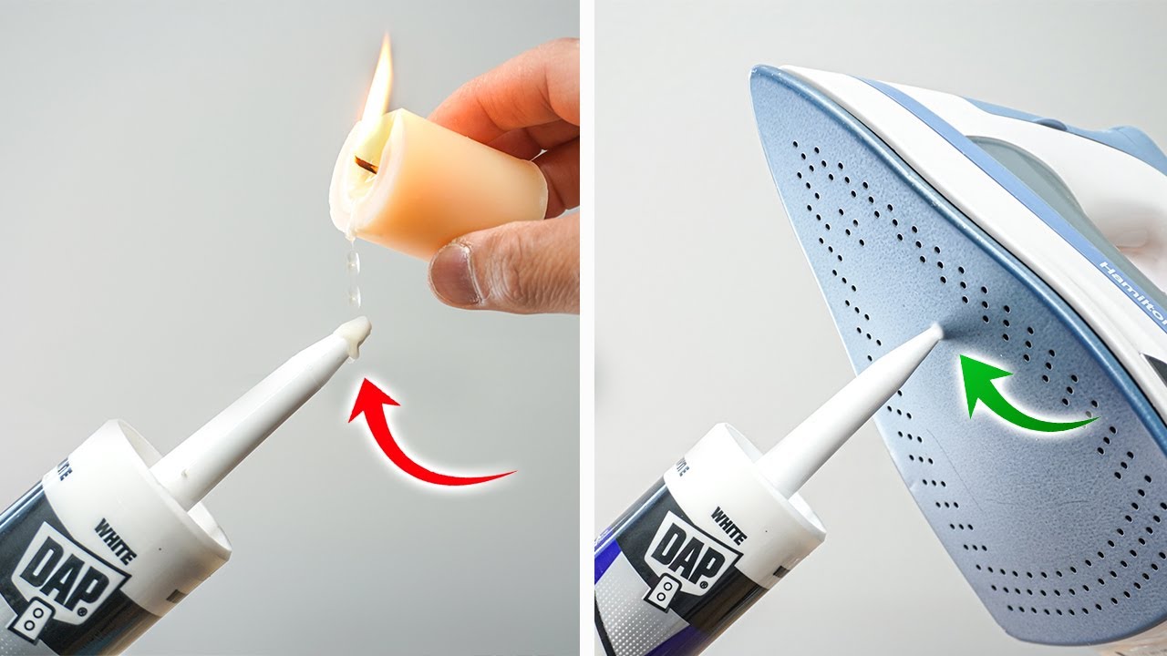 Home Hacks To Save Half-Used Caulk Tubes From Drying!