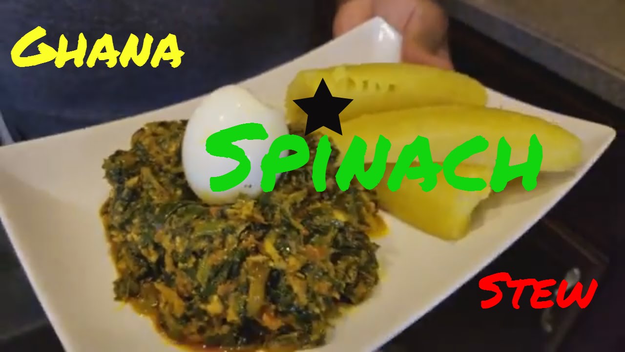 How to make Ghana Spinach Stew | Nkontomire
