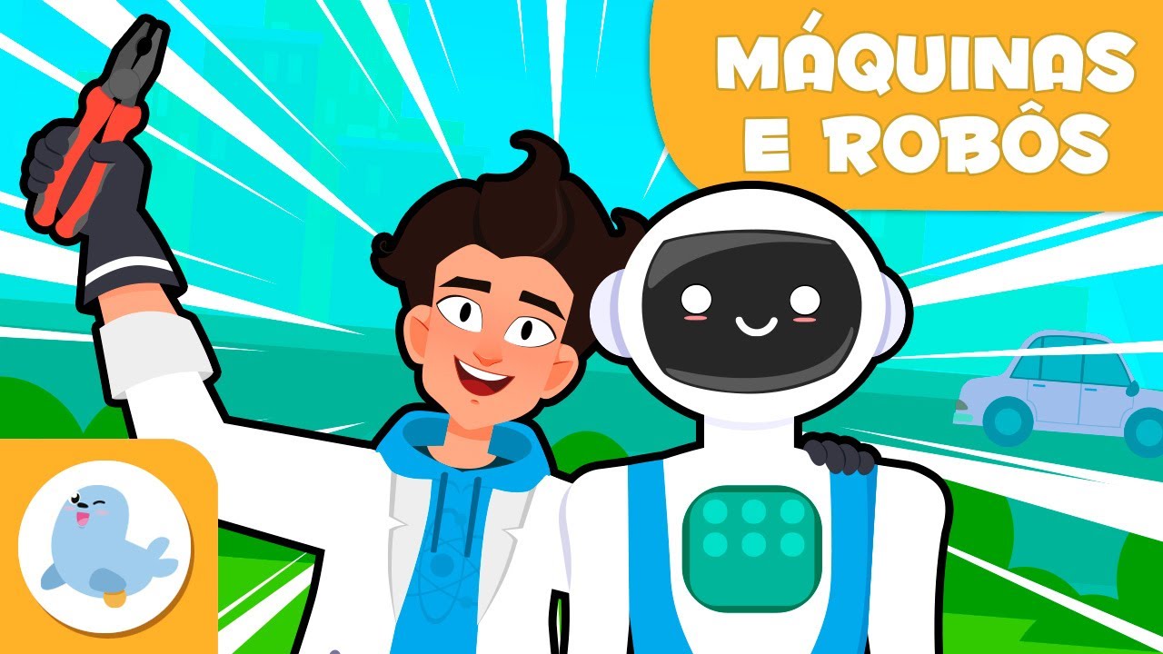 MÁQUINAS e ROBÔS para crianças 🤖🛠️ O que são e em que diferenciam? 🚲