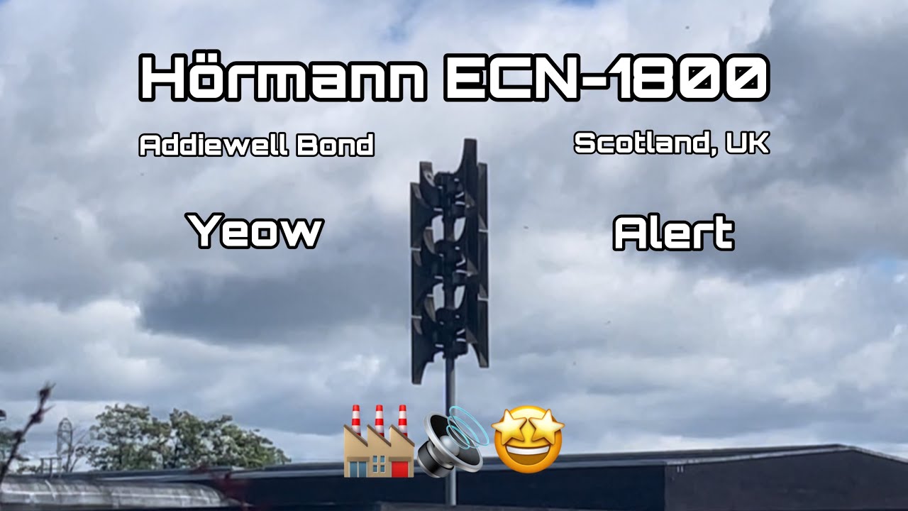 Addiewell Distillery Siren - Hörmann ECN-1800, Yeow and Alert! | Addiewell | Scotland, UK! 🏭🔊🤩
