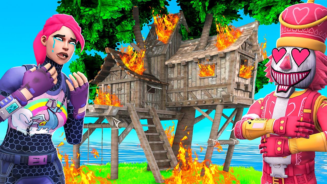 HO DISTRUTTO LA CASA SULL'ALBERO DELLA MIA RAGAZZA! - FORTNITE