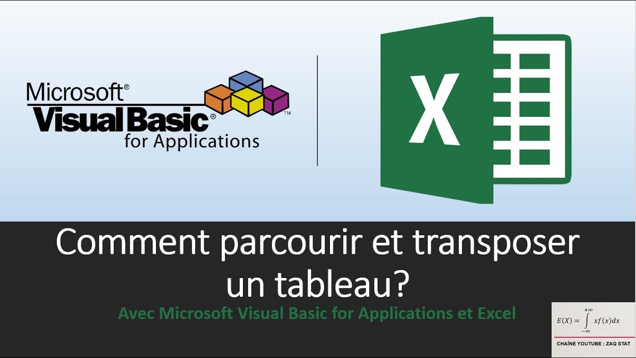 how_to8 | Excel et VBA-E : Comment parcourir et transposer un tableau | Introduction