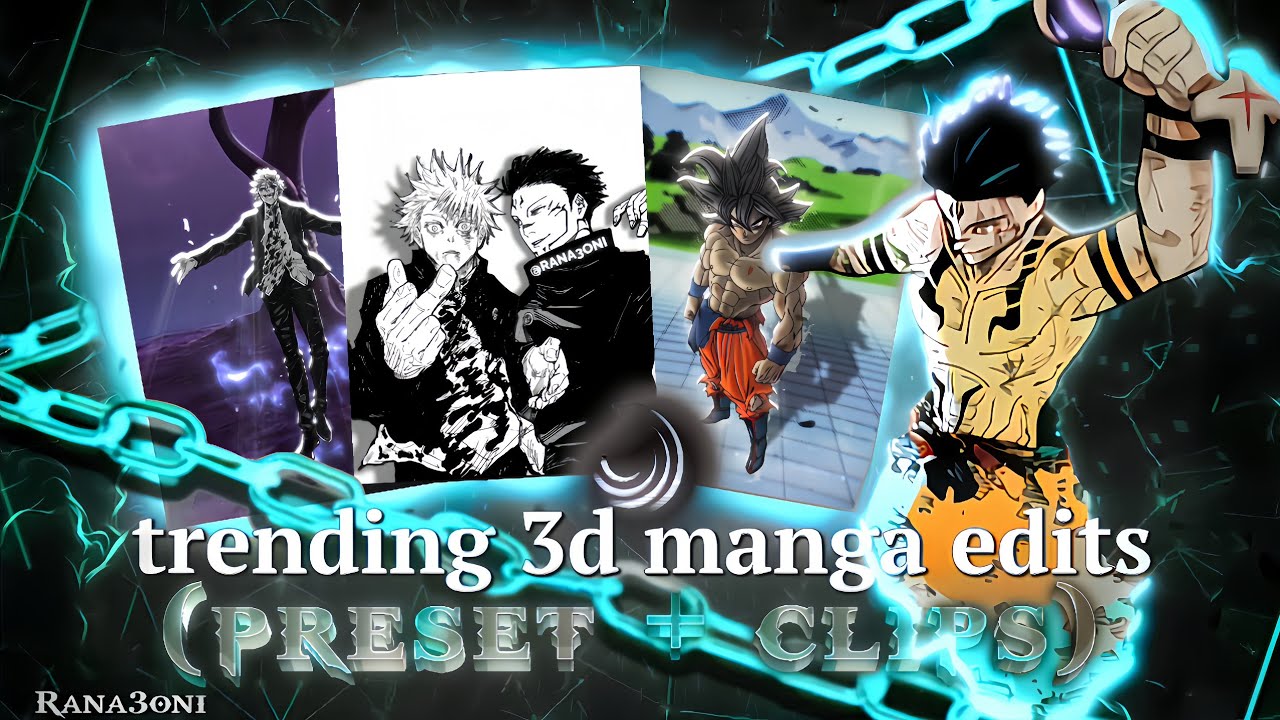 Free 3D Manga Edit Presets 🔥 | Google Drive Link (Alight Motion)