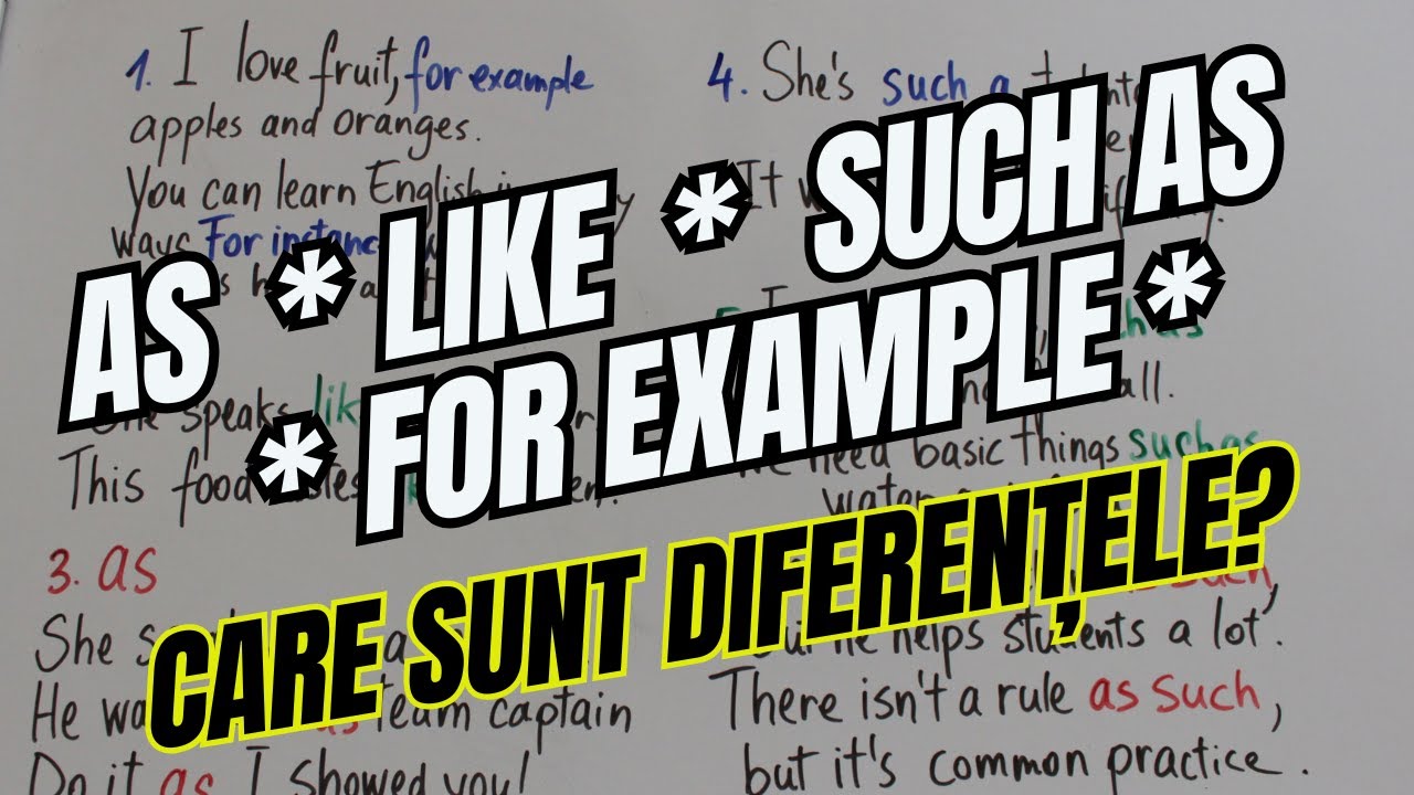 Lectii Engleza - Stii diferentele dintre AS / LIKE / SUCH? - English Lessons #like #as #engleza