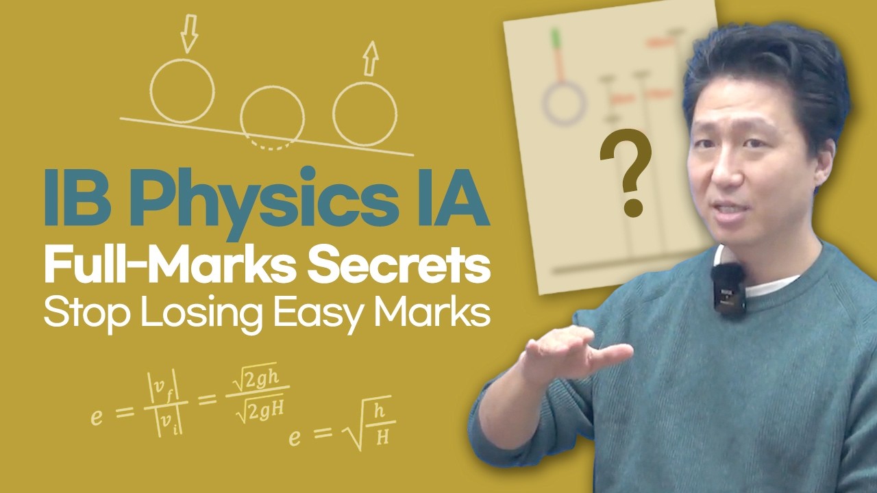 Insight and Tips on IB Physics IA from Salomon Kim